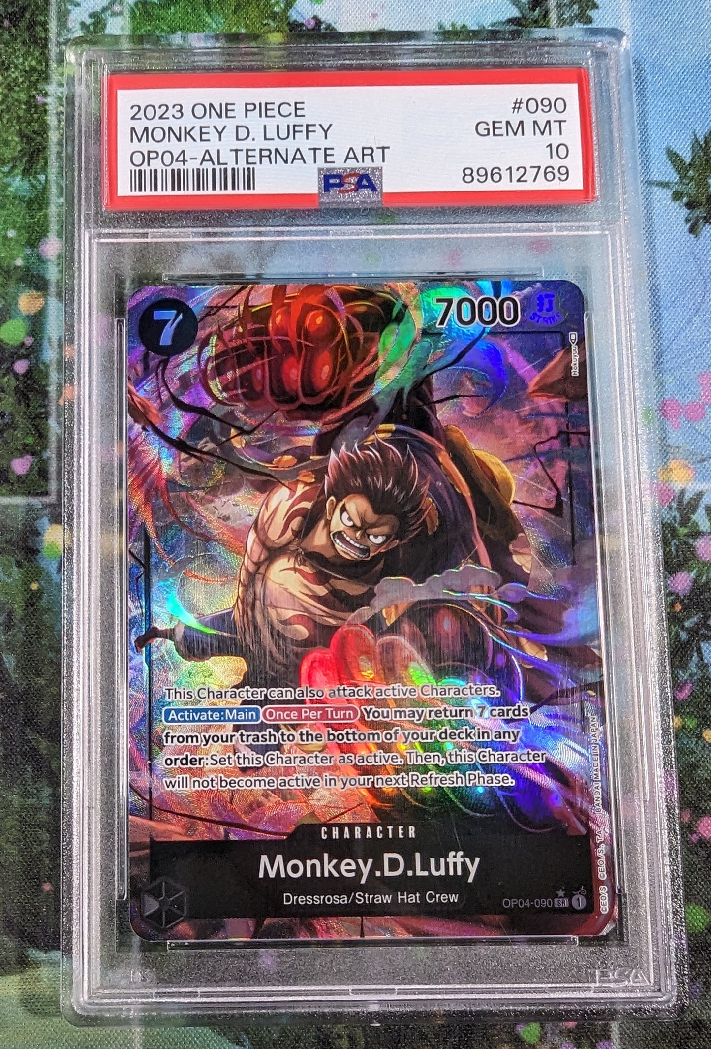 Monkey.D.Luffy [PSA 10] (OP04 Alt Art)